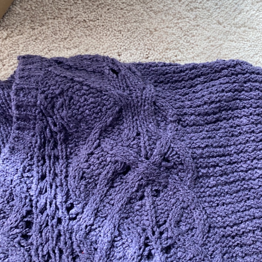 Free People purple cotton tunic sweater - Picture 6 of 10